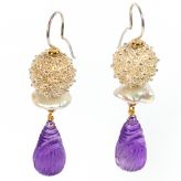 Amethyst mit Perle